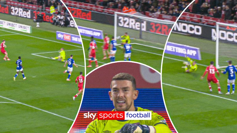Boro's Palmer makes a series of impressive saves.