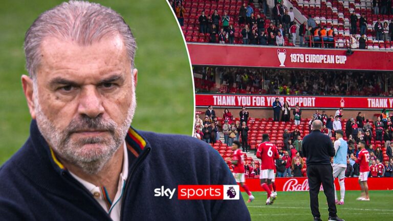 Ange applauds near-empty City Ground minutes before being sacked
