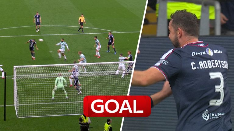 Dundee goal v Celtic