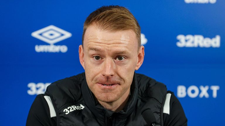 GLASGOW, SCOTLAND - OCTOBER 17: Interim head coach Steven Smith during a Rangers press conference at the Rangers Training Centre, on October 17, 2025, in Glasgow, Scotland.  (Photo by Alan Harvey / SNS Group)