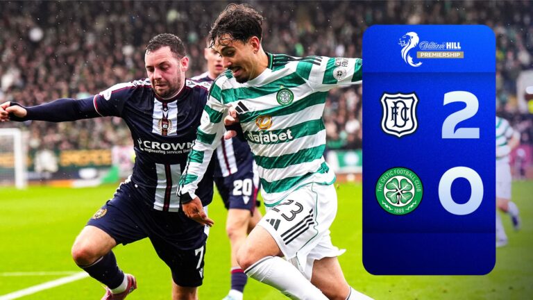 Highlights: Dundee STUN Celtic with historical 2-0 win over champions