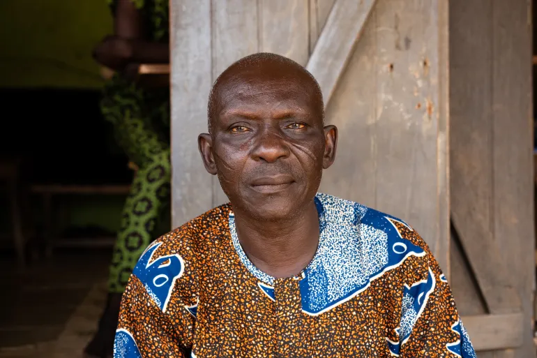 Jimoh Atanda lost his son in the 2020 crackdown on protests [Pelumi Salako/Al Jazeera]