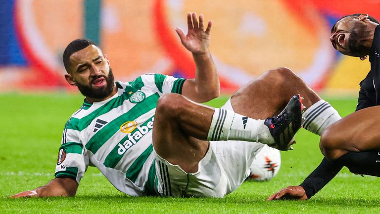 Celtic's Cameron Carter-Vickers (L) could be out until March 