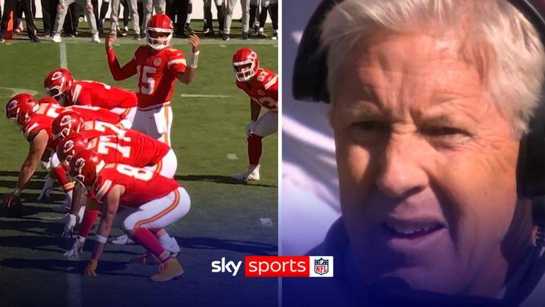 Mahomes fakes the fake snap