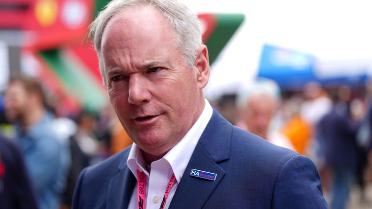 Tim Mayer in the paddock at Silverstone
