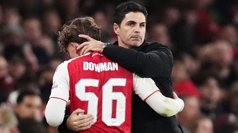 Max Dowman impressed Mikel Arteta in his first Arsenal start against Brighton