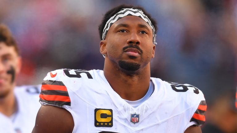 Cleveland Browns defensive end Myles Garrett 