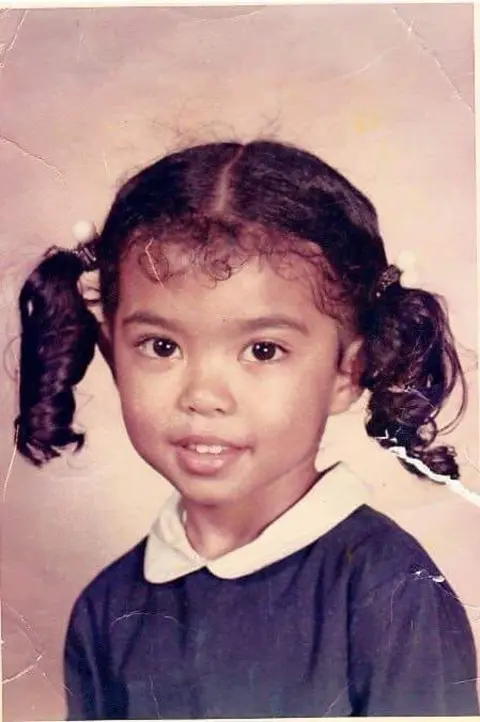 Shirley Chung A photo of Shirley as a child at school.