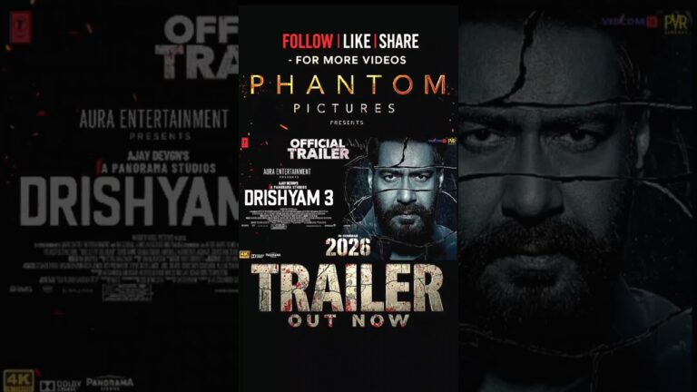 DRISHYAM 3 ( Part-1 ) | Official Trailer | Ajay Devgan | Ali Fazal | Tabu #movie #trailer #newmovie