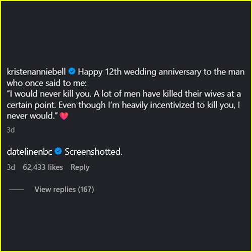 Instagram screen grab