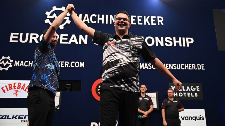 2025 Machineseeker European Championship, Dortmund. Final. Gian van Veen v Luke Humphries. Picture: Michael Cooper