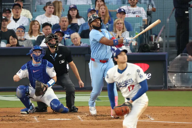 Vladimir Guerrero Jr in action.