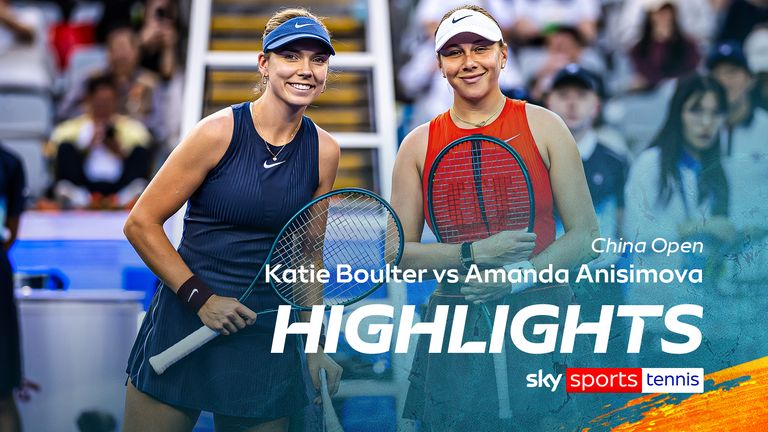 Katie Boulter against Amanda Anisimova 