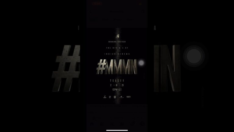 MMMN Title Reveal & Official Teaser from Tomorrow 12 PM IST ! Stay Tuned.