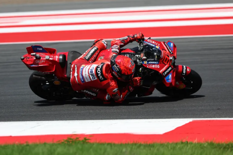 Marc Marquez in action.