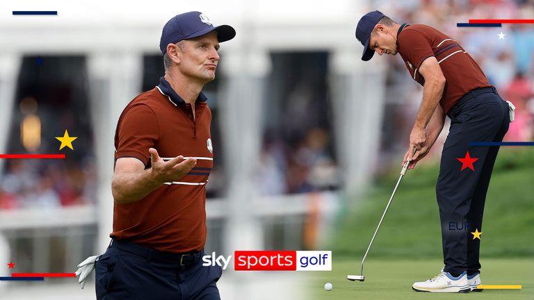 JUSTIN ROSE PUTT RYDER CUP