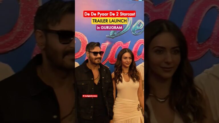 Starcast of De De Pyaar De 2 in Gurugram for Trailer Launch 🔥 Ajay Devgan, Rakul Preet & Madhavan