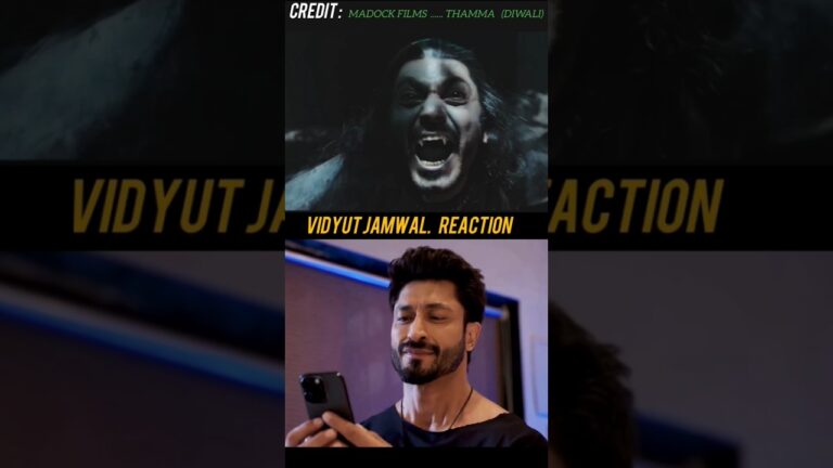 Vidyut Jamwal Reaction on Thamma Trailer |thamma Trailer Ayushman khuranna |thamma official trailer