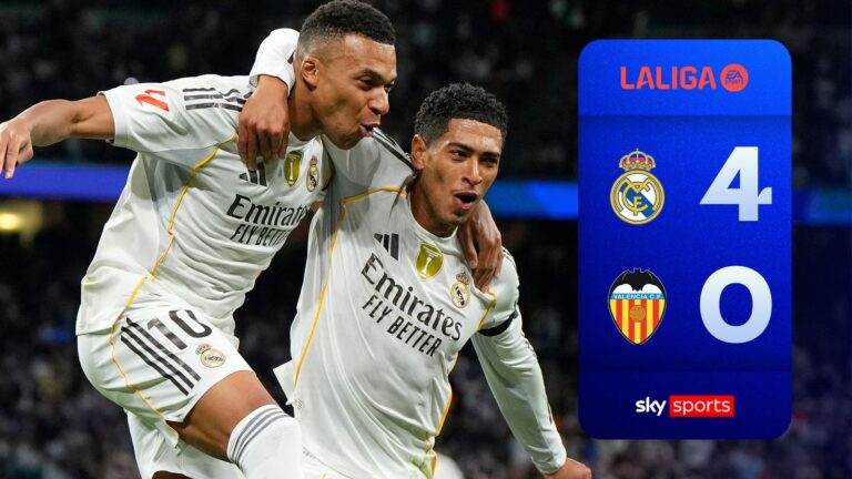 Mbappe and Bellingham on fire as Madrid thrash Valencia