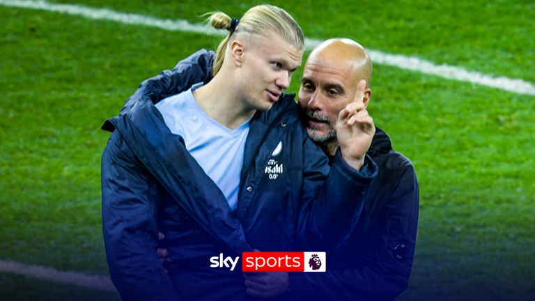 Erling Haaland fine with Pep Guardiola despite being subbed off on a hat-tric