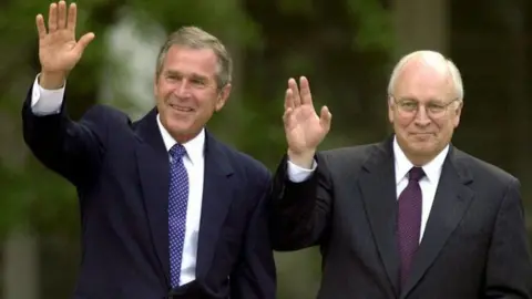 AP George W Bush and Dick Cheney