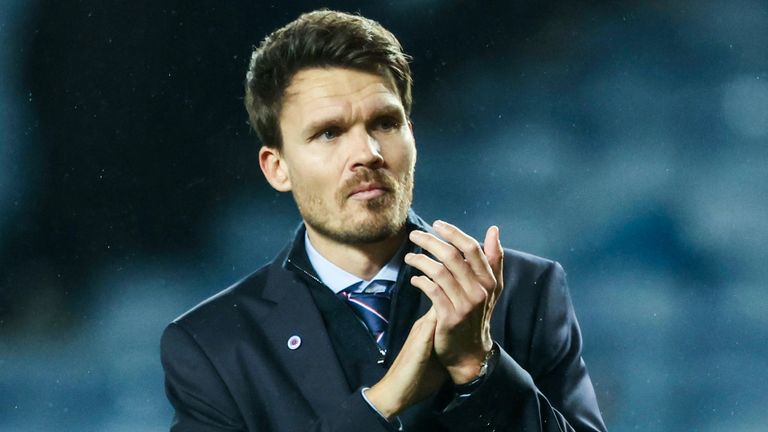 GLASGOW, SCOTLAND - NOVEMBER 06: Rangers head coach Danny Rohl at full time during a UEFA Europa League 2025/26 League Phase MD4 match between Rangers and AS Roma at Ibrox Stadium, on November 06, 2025, in Glasgow, Scotland.  (Photo by Craig Foy / SNS Group)