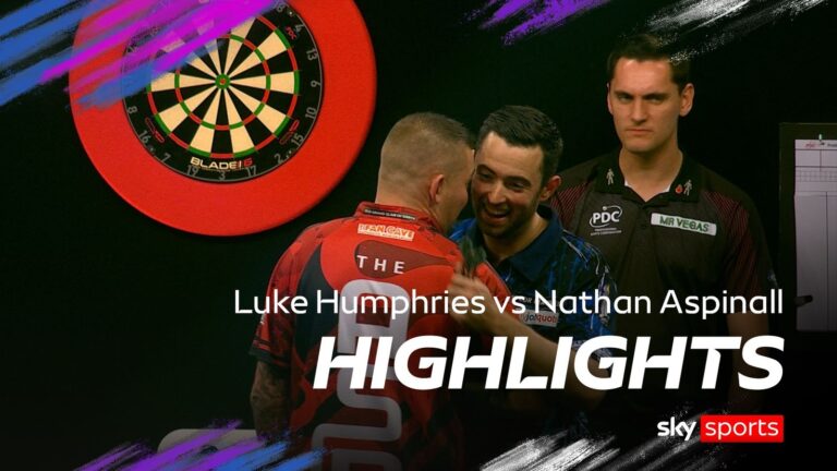 Highlights: Humphries through to last 16 after beating Aspinall