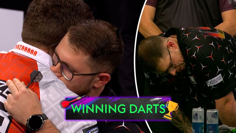 Grand Slam of Darts | Emotional Lukas Wenig defeats fellow German Niko Springer