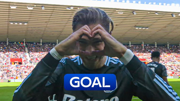 Aston Villa's Matty Cash opens the scoring against Sunderland.