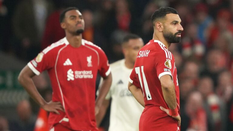 Liverpool: Severity of drop-off is unacceptable, says Gary Neville, as pressure builds on Arne Slot to make changes | Football News