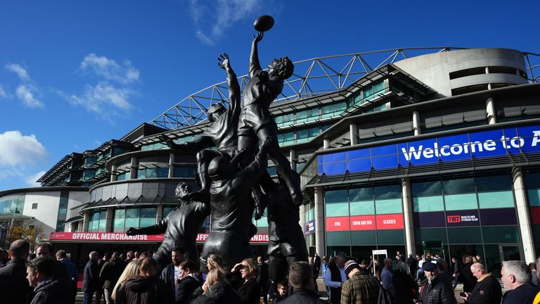 Allianz Stadium ahead of the Autumn Nations Series match between England and Australia