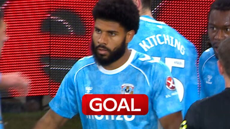 'What a hit… an absolute STUNNER!' | Simms curls in beauty for Coventry
