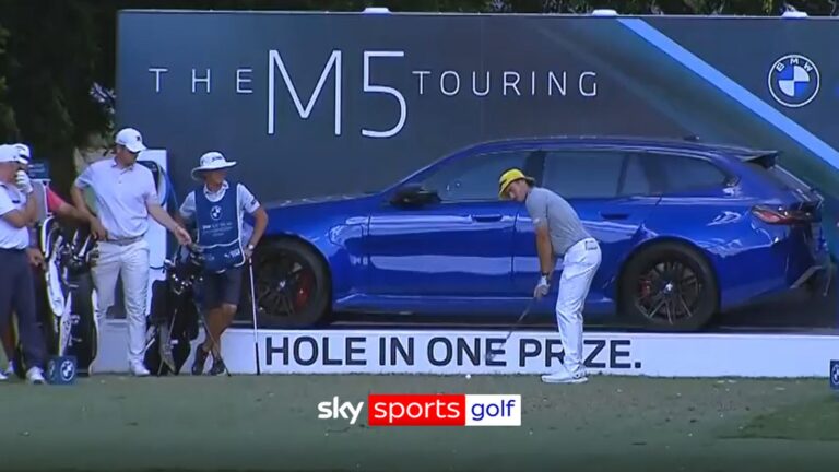 'IT'S IN!' | The brilliant moment golfer wins car with hole-in-one!