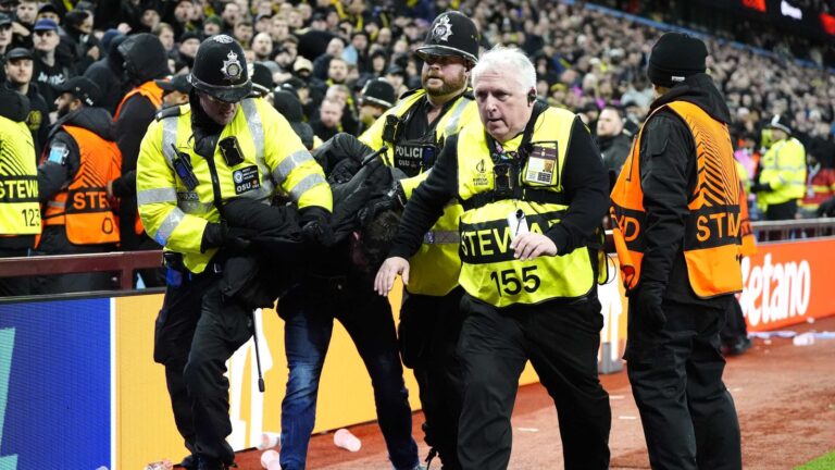 Aston Villa vs Young Boys: Away fans clash with police during Europa League match at Villa Park | Football News