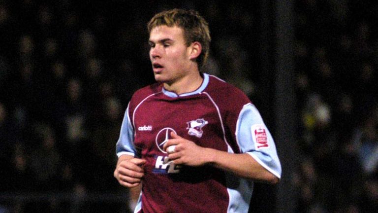 Scunthorpe United v Notts County, Glanford Park, Scunthorpe, 28.12.04...Scunthorpe's Andy Butler