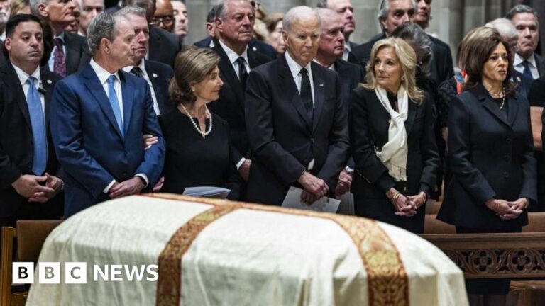 Bush lauds ex-vice-president as ‘thinker and listener’ at funeral