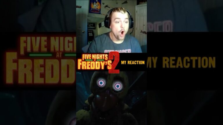 Five Nights At Freddy’s 2 | Official Trailer Reaction (3) #youtubeshorts #horror #fnafmovie