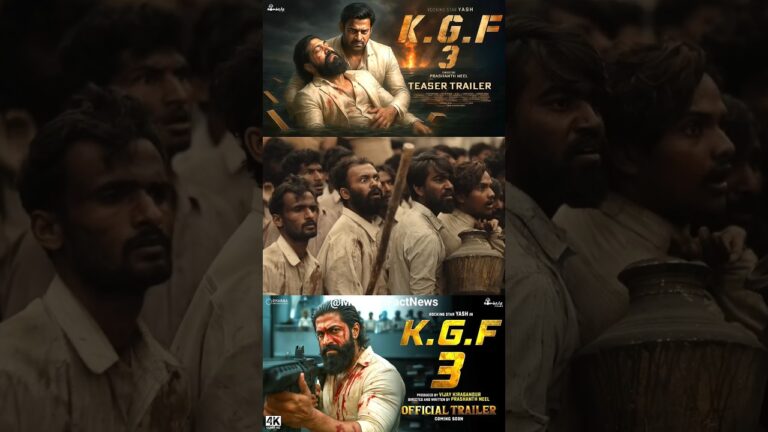 K.G.F: Chapter 3 – Official Trailer | Rocking Star Yash | Prashanth Neel | South Movie Trailers