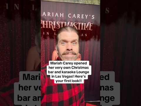Mariah Carey Opened Her Very Own Christmas Bar And Karaoke Lounge In Las Vegas! Here's Your First Look!!