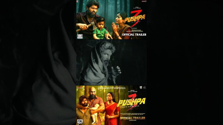 Pushpa 3 Official Trailer | Allu Arjun | South Movie | Sukumar | Pushpa 3 The Rampage Trailer