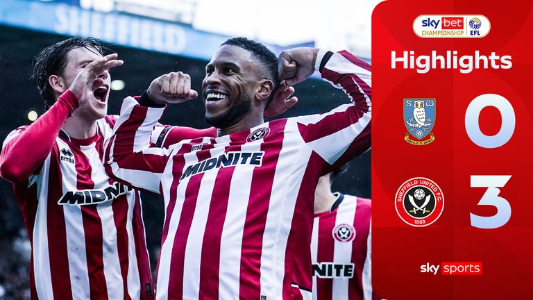 Sheffield Wednesday 0-3 Sheffield Utd  | Championship highlights