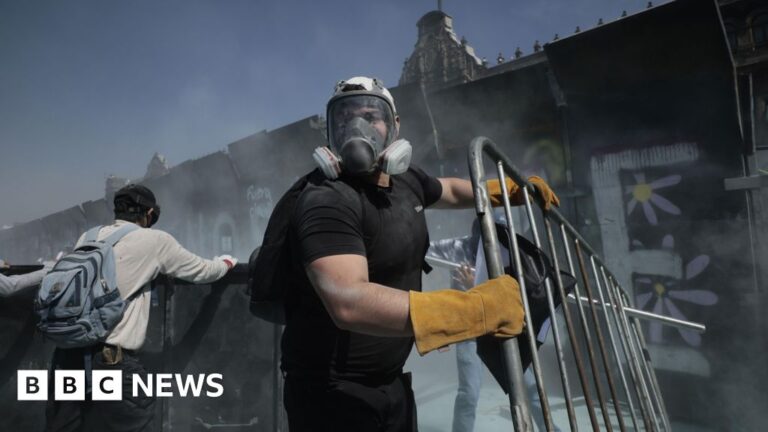 Thousands protest against government in Mexico over violent crime