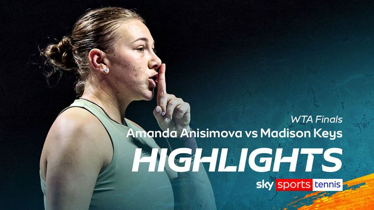 Highlights of Amanda Anisimova against Madison Keys from the WTA Finals.