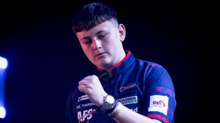 Mitchell Lawrie, 15, surpasses Luke Littler’s record with debut win at Lakeside in WDF World Championship | Darts News