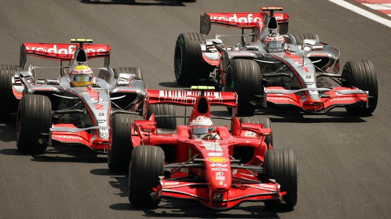 Kimi Raikkonen took advantage of a late run of mistakes from McLaren to seal the World Championship from Lewis Hamilton and Fernando Alonso