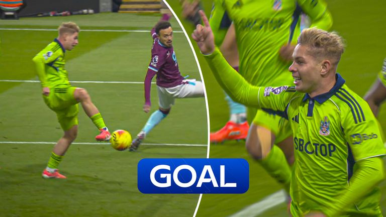 Emile Smith Rowe scores opener for Fulham.