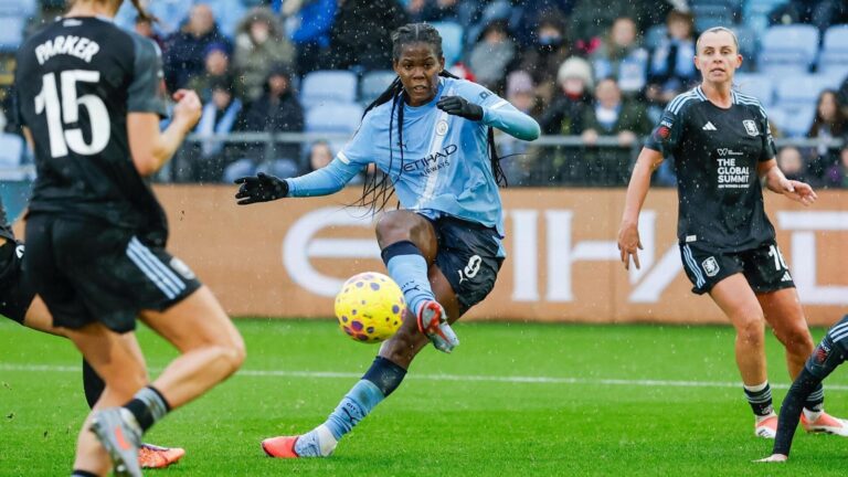 WSL round-up: Khadija Shaw scores four to surpass 100 Man City goals in victory over Aston Villa as Chelsea ease past Brighton | Football News