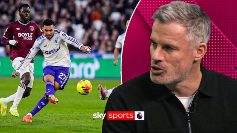 'I've never seen that before!' | Carra stunned by Rogers' 'knuckleball' strike