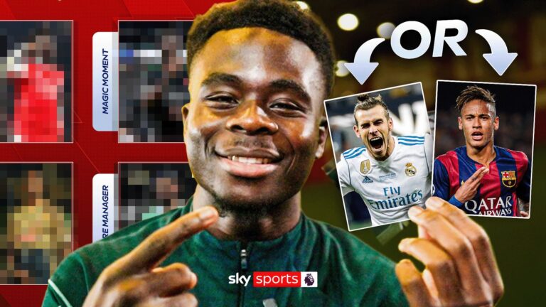 Bale or Neymar? Saka picks favourite wingers, future managers and more!