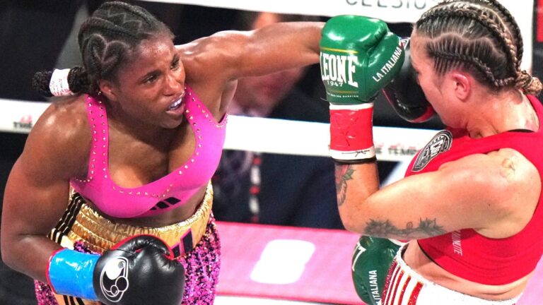 Caroline Dubois drops Camilla Panatta in sixth round as she defends WBC lightweight title with points win in Miami | Boxing News